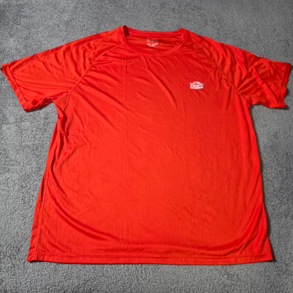 Willit Mens 2XL Performance T-Shirt Red Short Sleeve Raglan Activewear Hiking